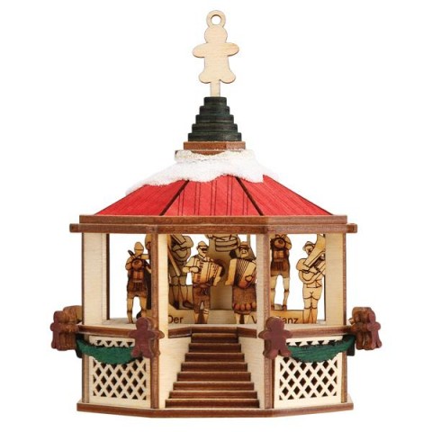 Ginger Cottages Wooden Ornament - Oompah Gazebo - TEMPORARILY OUT OF STOCK